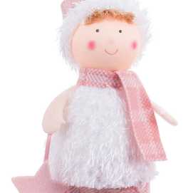 NIÑO / NIÑA DE PIE POLIESTER ROSA 2/M 8 X 8 X 33 CM