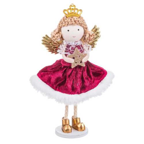 ÁNGEL POLIESTER ROJO 4 X 4 X 16 CM