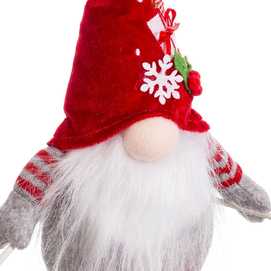 PAPA NOEL DE PIE POLIESTER 18 X 16 X 29 CM