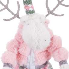 CIERVO PIERNAS POLIÉSTER-ARENA ROSA 15 X 12 X 45 CM