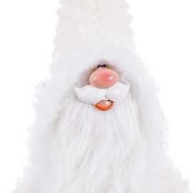 PAPA NOEL POLIÉSTER-ARENA BLANCO 20 X 15 X 54 CM