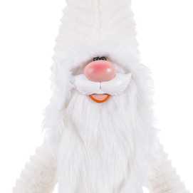 PAPA NOEL POLIÉSTER-ARENA BLANCO 29 X 18 X 69 CM