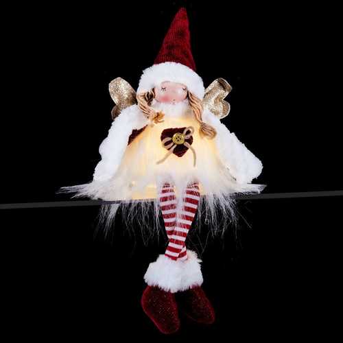 ÁNGEL PIERNAS CON LUZ POLIÉSTER-ARENA 15 X 13 X 48 CM