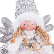 ÁNGEL DE PIE CON LUZ POLIÉSTER-PLÁSTICO 21 X 13 X 40 CM