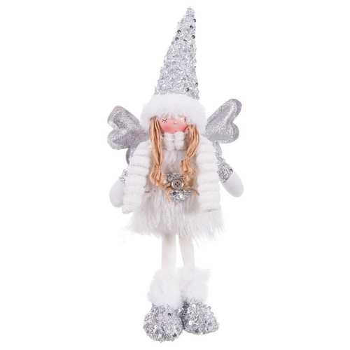 ÁNGEL DE PIE POLIÉSTER-CEMENTO GRIS 18 X 8 X 40 CM