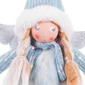 ÁNGEL PIERNAS POLIÉSTER-ARENA AZUL 21 X 10 X 58 CM