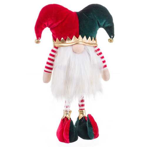 PAYASO DE PIE POLIESTER ROJO-VERDE 19 X 12 X 30 CM