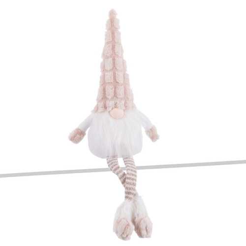 PAPA NOEL PIERNAS TEJIDO BEIGE 20 X 12 X 65 CM