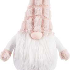 PAPA NOEL DE PIE TEJIDO BEIGE 18 X 10 X 60 CM