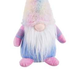 PAPA NOEL DE PIE TEJIDO MULTICOLOR 16 X 12 X 40 CM