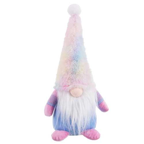 PAPA NOEL DE PIE TEJIDO MULTICOLOR 16 X 12 X 40 CM