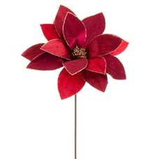 POINSETTIA TEJIDO ROJO 50 X 30 CM