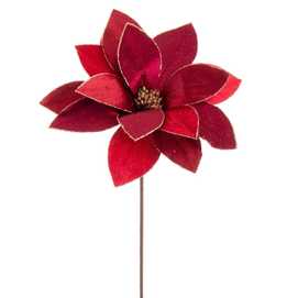 POINSETTIA TEJIDO ROJO 50 X 30 CM