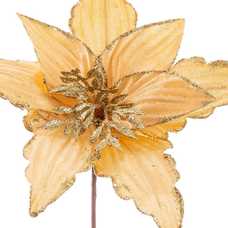 POINSETTIA TEJIDO ORO 30 X 55 CM