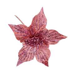 POINSETTIA TEJIDO ROSA 22 X 30 CM