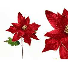 POINSETTIA TEJIDO ROJO 25 X 25 X 72 CM