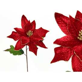 POINSETTIA TEJIDO ROJO 25 X 25 X 72 CM