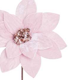 POINSETTIA POLIESTER ROSA 30 X 30 X 40 CM