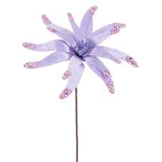 POINSETTIA POLIESTER MORADO 27 X 27 X 40 CM