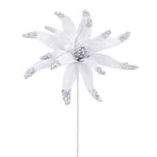 POINSETTIA POLIESTER BLANCO 27 X 27 X 40 CM