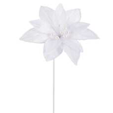 POINSETTIA POLIESTER BLANCO 27 X 27 X 40 CM