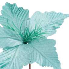 PICK POINSETTIA POLIESTER TURQUESA 25 X 25 X 20 CM