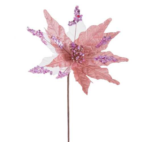 POINSETTIA ORO ROSA 30 X 30 X 40 CM