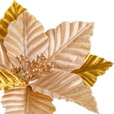 PICK POINSETTIA ORO 22 X 22 X 15 CM