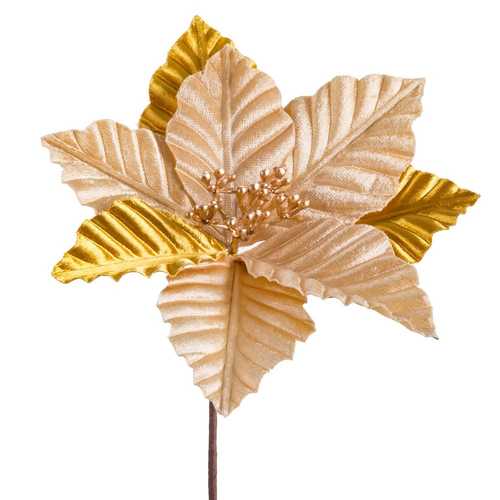 PICK POINSETTIA ORO 22 X 22 X 15 CM
