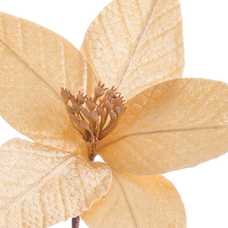 POINSETTIA POLIESTER ORO 25 X 25 X 29 CM