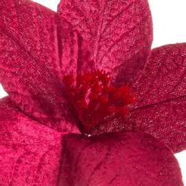 POINSETTIA POLIESTER BORGOÑA 25 X 25 X 29 CM