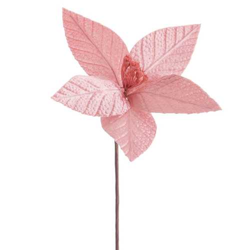 POINSETTIA POLIESTER ROSA VIEJO 25 X 25 X 29 CM