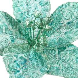 POINSETTIA POLIESTER TIFFANY 23 X 23 X 29 CM