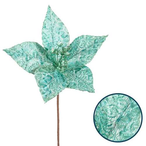 POINSETTIA POLIESTER TIFFANY 23 X 23 X 29 CM