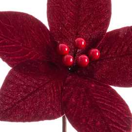 POINSETTIA POLIESTER BORGOÑA 27 X 27 X 29 CM