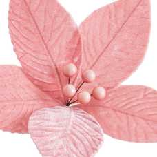 POINSETTIA POLIESTER ROSA VIEJO 27 X 27 X 29 CM