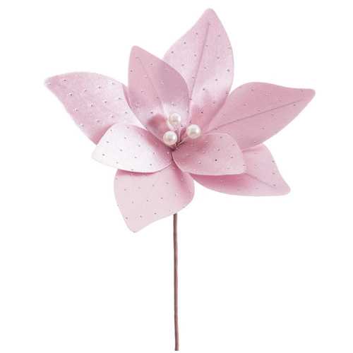 POINSETTIA POLIESTER ROSA VIEJO 30 X 30 X 29 CM