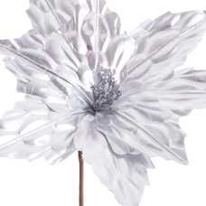 PICK POINSETTIA METALIZADO POLIESTER 30 X 30 X 20 CM