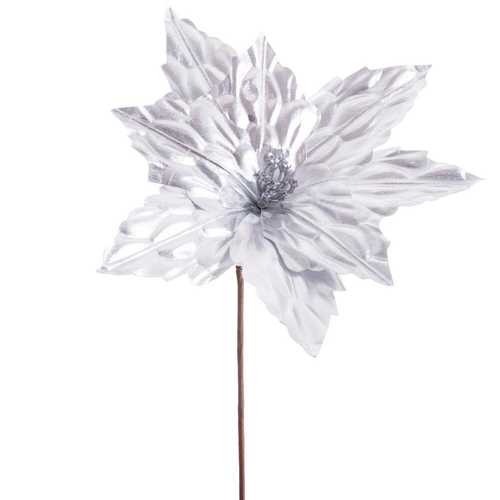 PICK POINSETTIA METALIZADO POLIESTER 30 X 30 X 20 CM