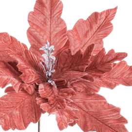 POINSETTIA POLIESTER ROSA VIEJO 40 X 40 X 40 CM