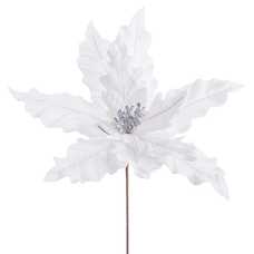 POINSETTIA POLIESTER BLANCO 40 X 40 X 40 CM