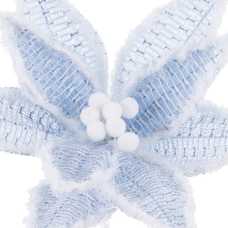 POINSETTIA POLIESTER AZUL 30 X 30 X 50 CM