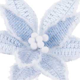 POINSETTIA POLIESTER AZUL 30 X 30 X 50 CM