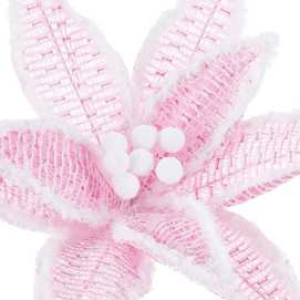 POINSETTIA POLIESTER ROSA 30 X 30 X 50 CM