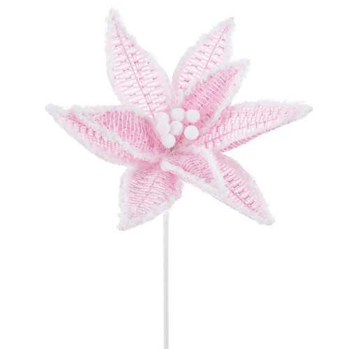 POINSETTIA POLIESTER ROSA 30 X 30 X 50 CM