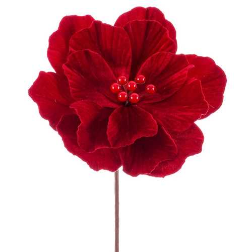 MAGNOLIA POLIESTER ROJO 24 X 24 X 50 CM