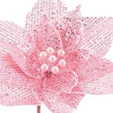 POINSETTIA POLIESTER ROSA 30 X 30 X 50 CM