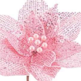 POINSETTIA POLIESTER ROSA 30 X 30 X 50 CM