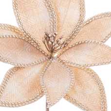 POINSETTIA POLIESTER CHAMPÁN 30 X 30 X 50 CM