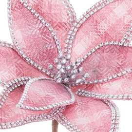 POINSETTIA POLIESTER ROSA 30 X 30 X 50 CM